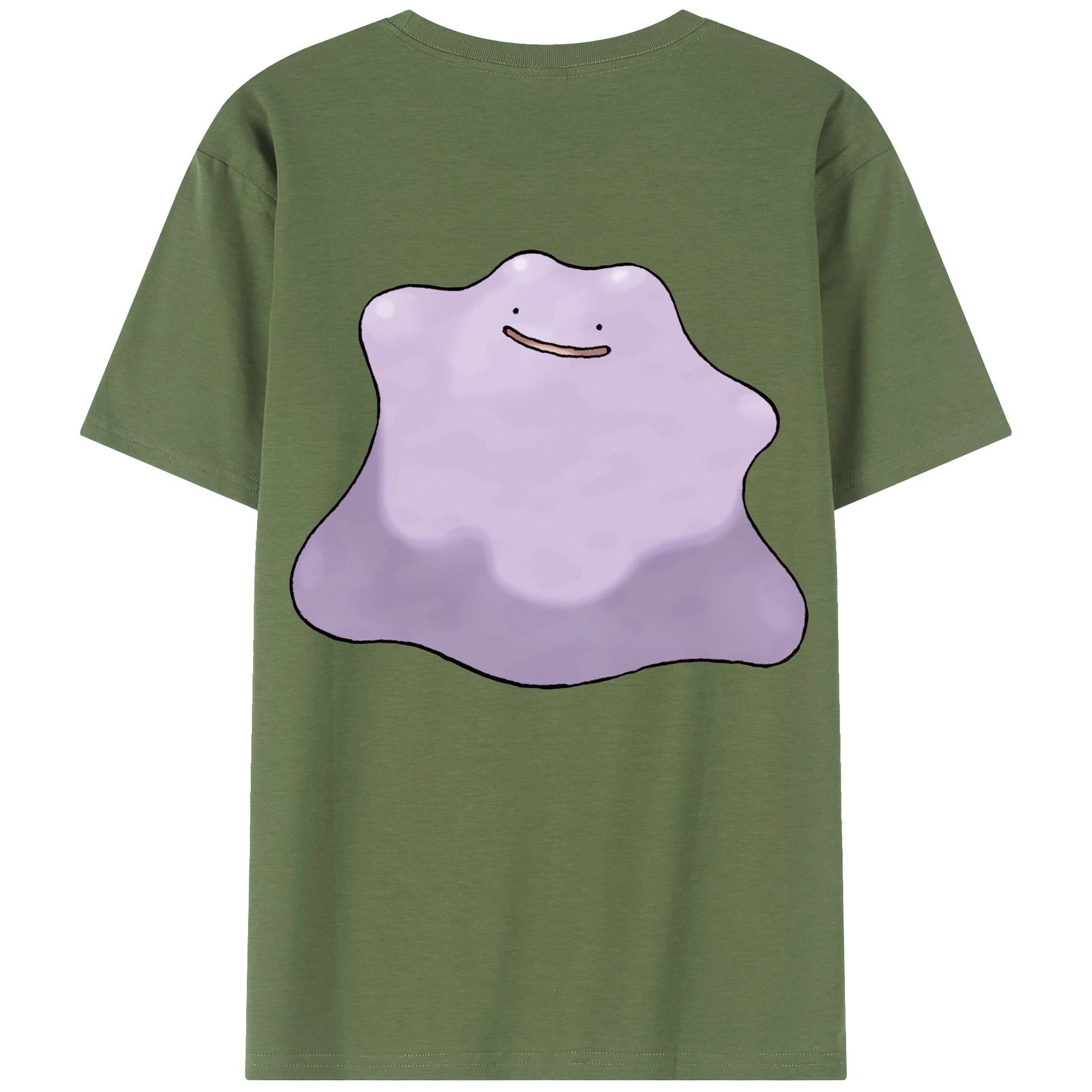 （画像用） ポケットモンスター Pokémon 綿100％ メンズ半袖Tシャツ（バックプリント） 通気性